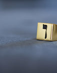 Hebrew Letter VAV Signet Ring טבעת חותם האות ו"ו