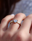 White Heart Cut Diamond Ring