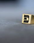 Hebrew Letter PEY Signet Ring טבעת חותם האות פ"א