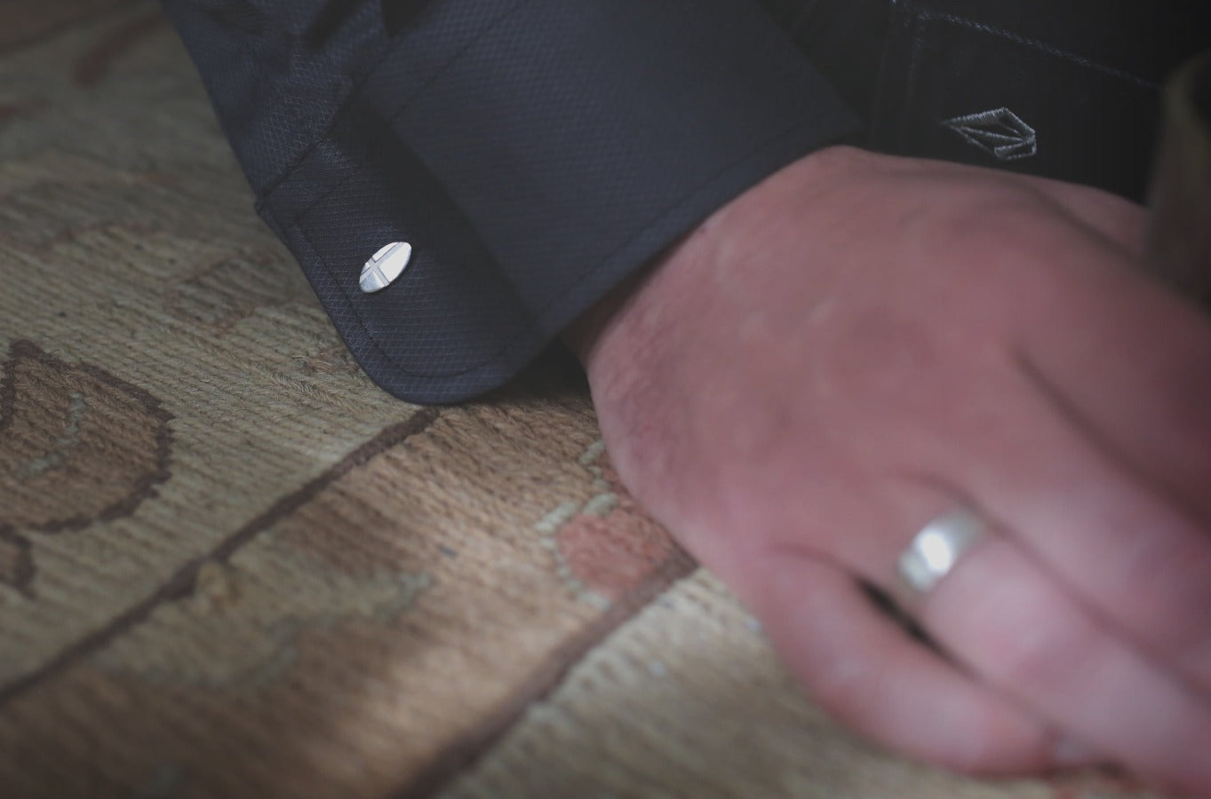 Cross Silver Cufflinks