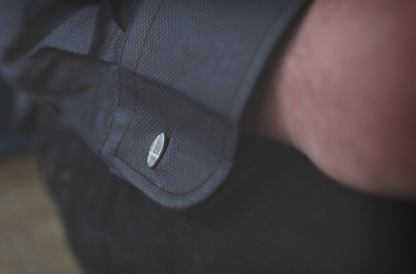 Cross Silver Cufflinks