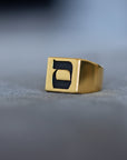 Hebrew Letter SAMEKH Signet Ring טבעת חותם האות סמ"ך