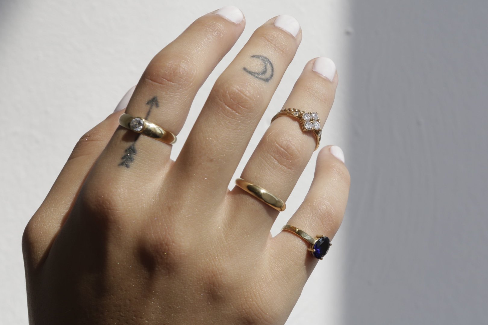 Oval Top Wedding Band