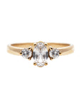 Medea Diamond Ring with Oval Cut Diamond