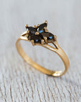 Black Iris Ring-Diamond Ring, Engagement Ring-TOR Pure Jewelry