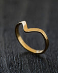 V Wedding Band-Wedding Band-TOR Pure Jewelry