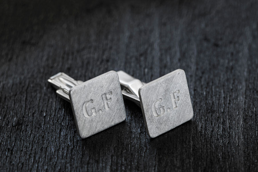 Initials Cufflinks-Cufflinks-TOR Pure Jewelry
