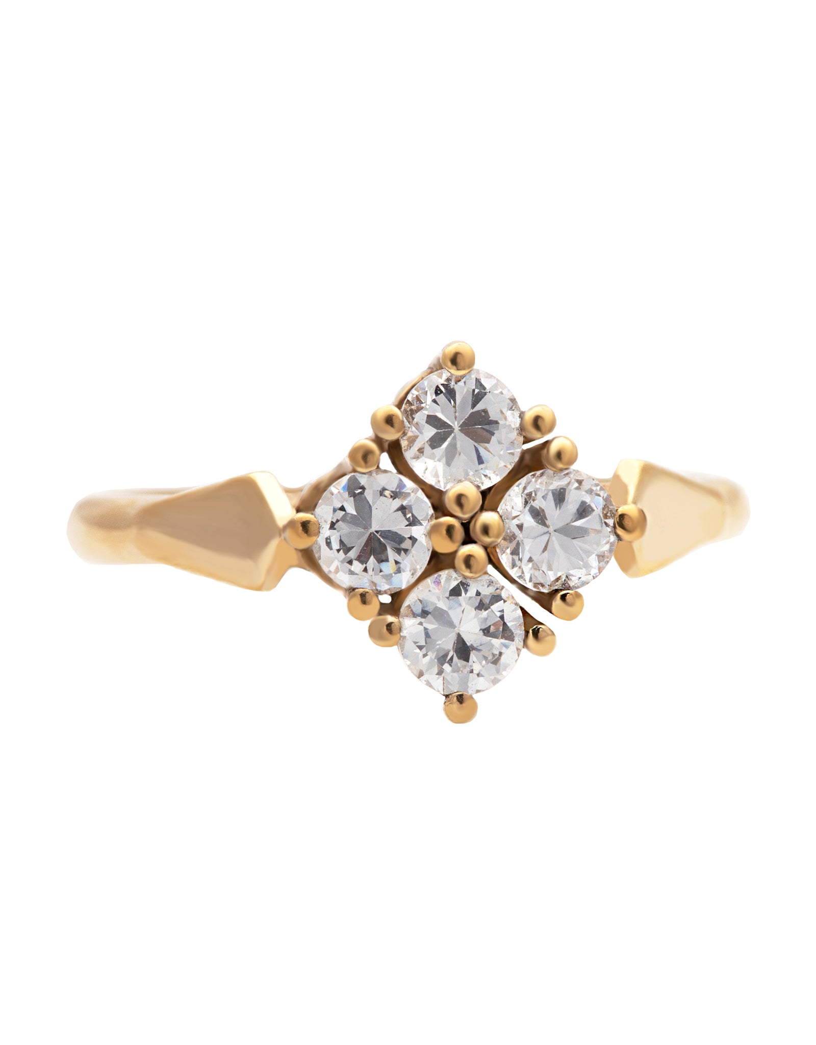 Reut B Kite Shaped Diamond Ring with Natural Diamonds