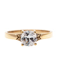 Merlin Engagement Ring with a Cushion Cut Diamond
