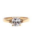 Merlin Engagement Ring with a Lab Grown Cushion Cut Diamond