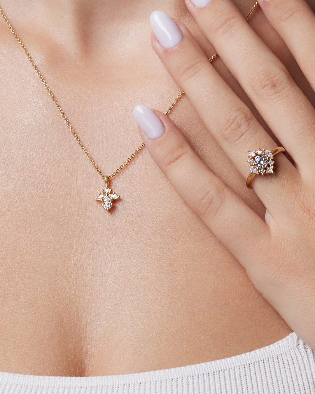Alice Diamond Necklace with Natural Diamonds