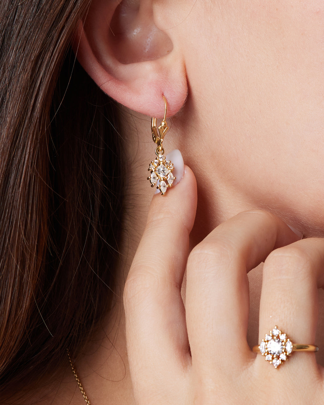 Norma Diamond Earrings with Lab Grown Diamonds