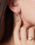 Norma Diamond Earrings with Natural Diamonds
