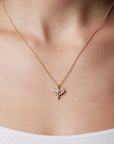 Catherine Diamond Necklace with Lab Grown Diamonds and Natural Diamonds
