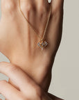 Catherine Diamond Necklace with Lab Grown Diamonds and Natural Diamonds