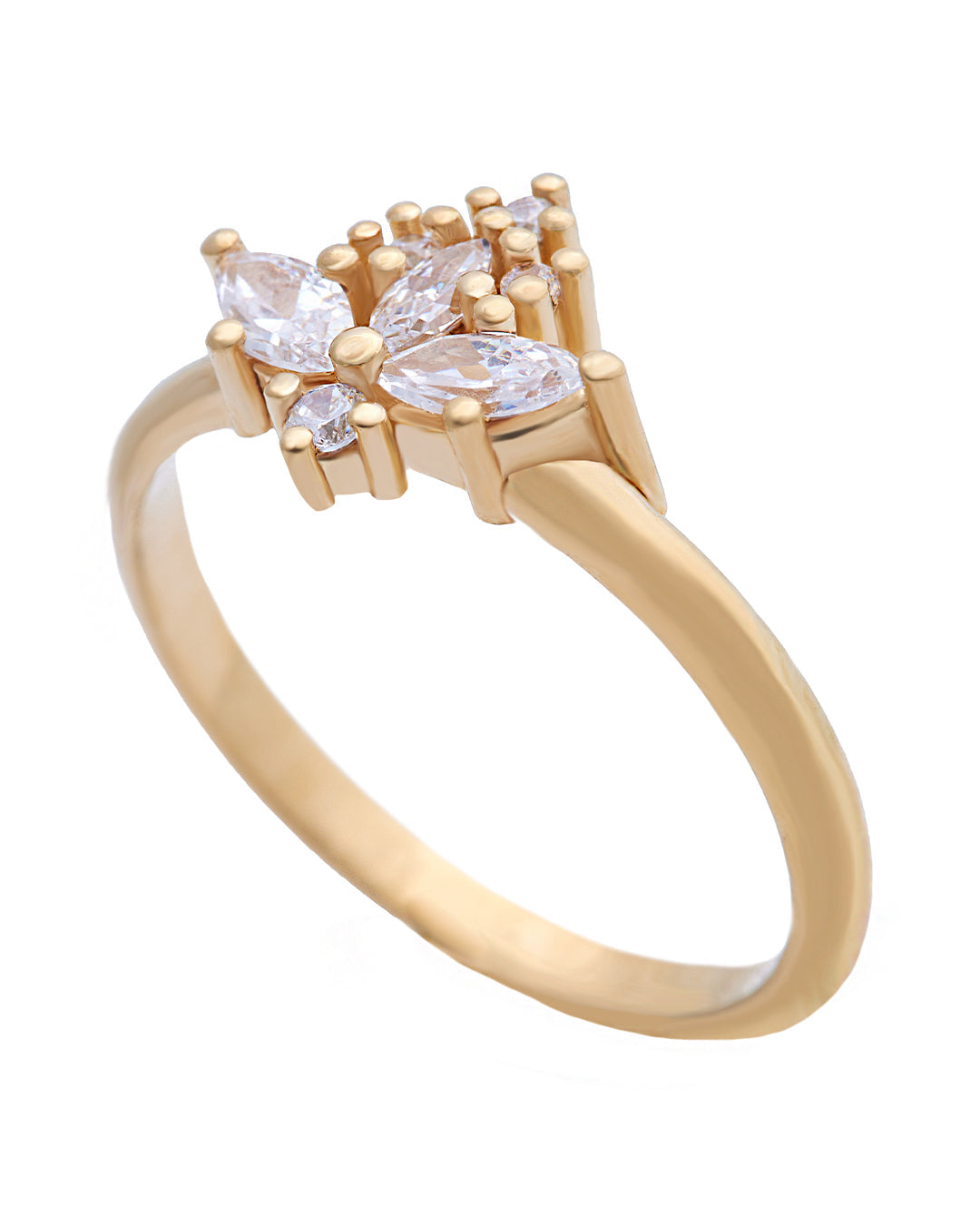 Lillian Diamond Cluster Ring with Lab Grown Diamonds