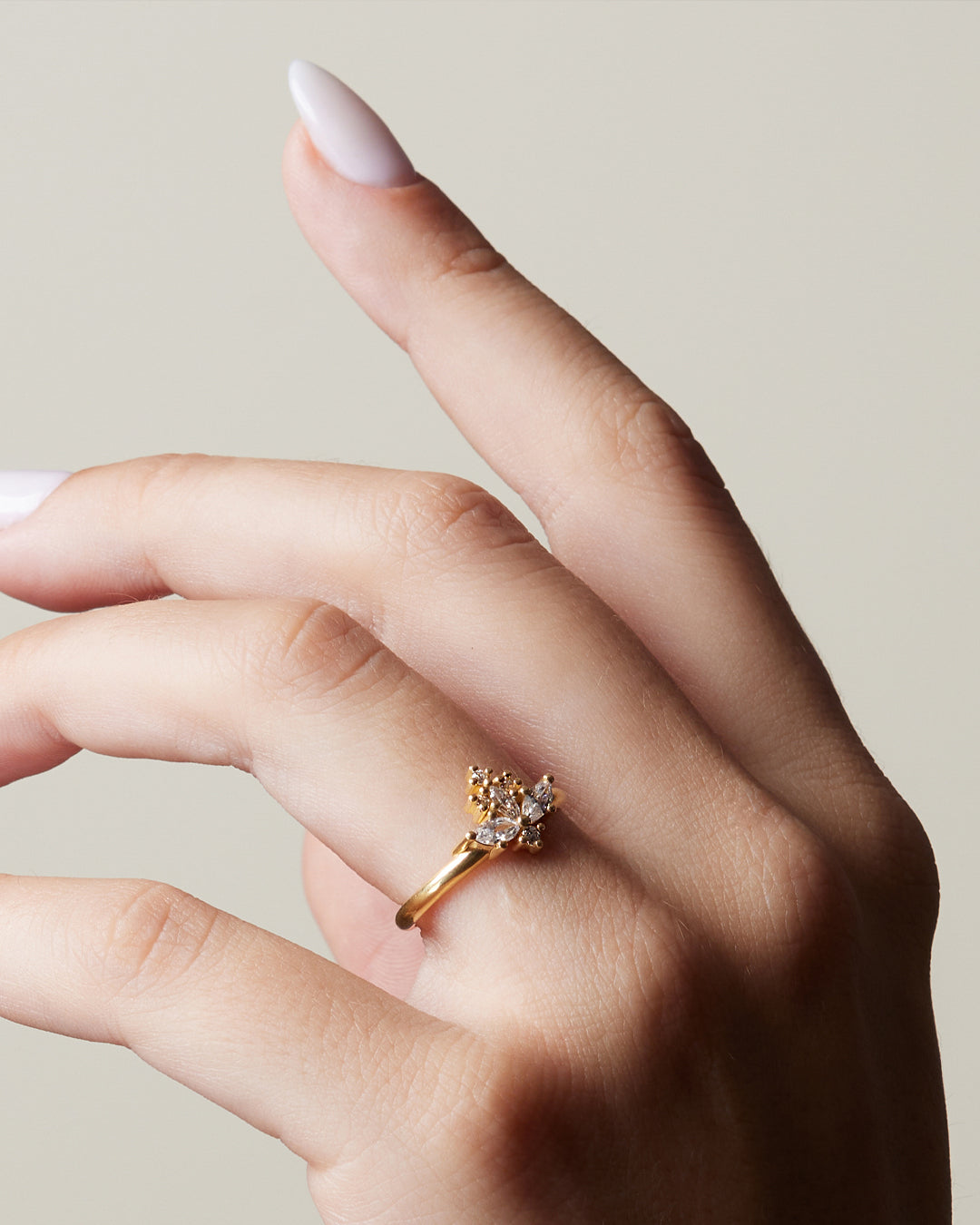 Lillian Diamond Cluster Ring with Lab Grown Diamonds