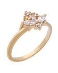 Lillian Diamond Cluster Ring with Natural Diamonds