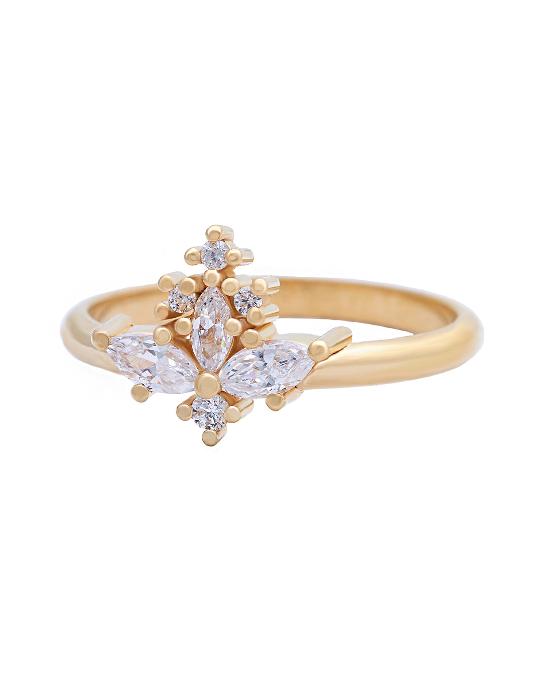 Lillian Diamond Cluster Ring with Lab Grown Diamonds