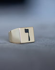 Hebrew Letter VAV Signet Ring טבעת חותם האות ו"ו