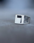 Hebrew Letter REISH Signet Ring טבעת חותם האות רי"ש