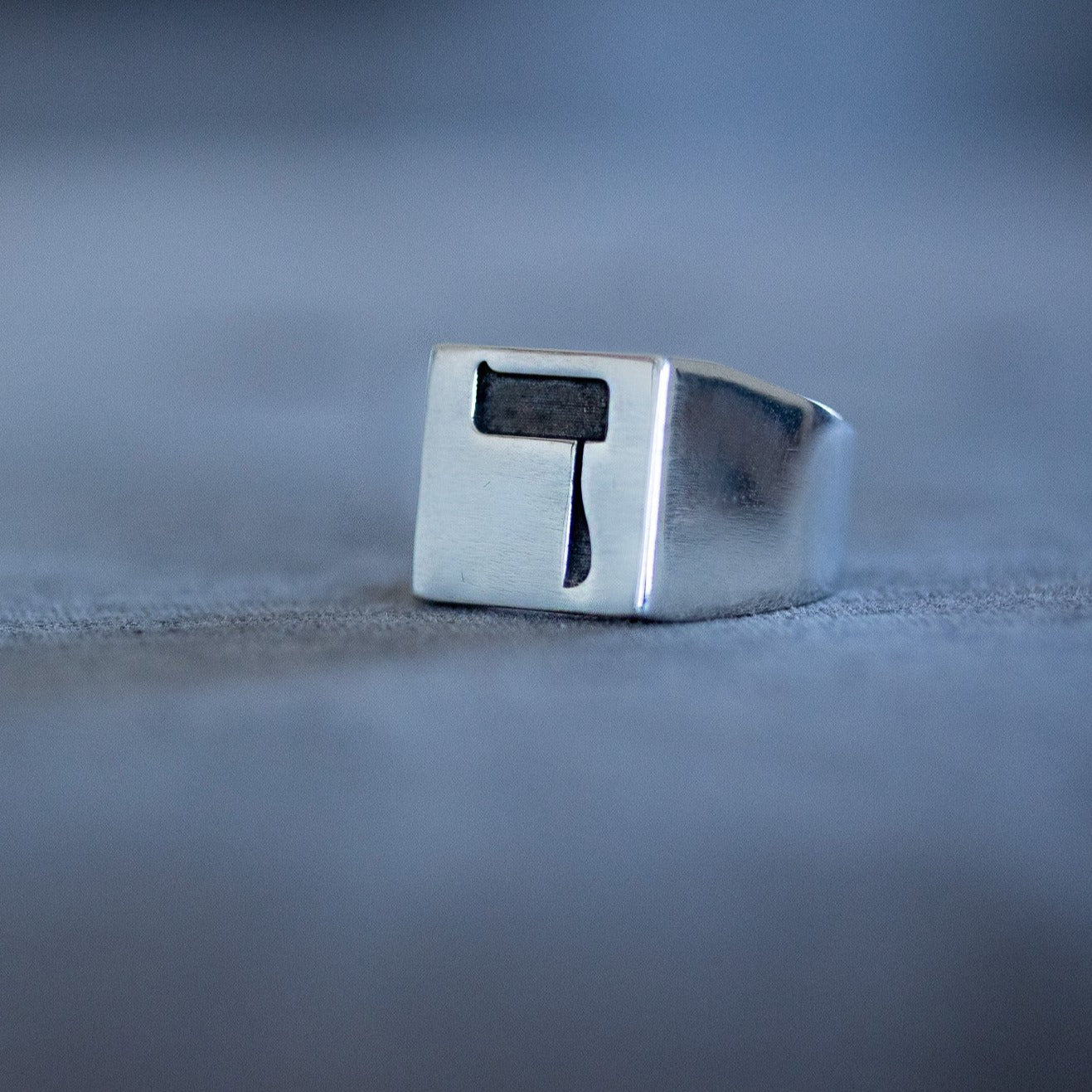 Hebrew Letter DALED Signet Ring  טבעת חותם האות דל"ת