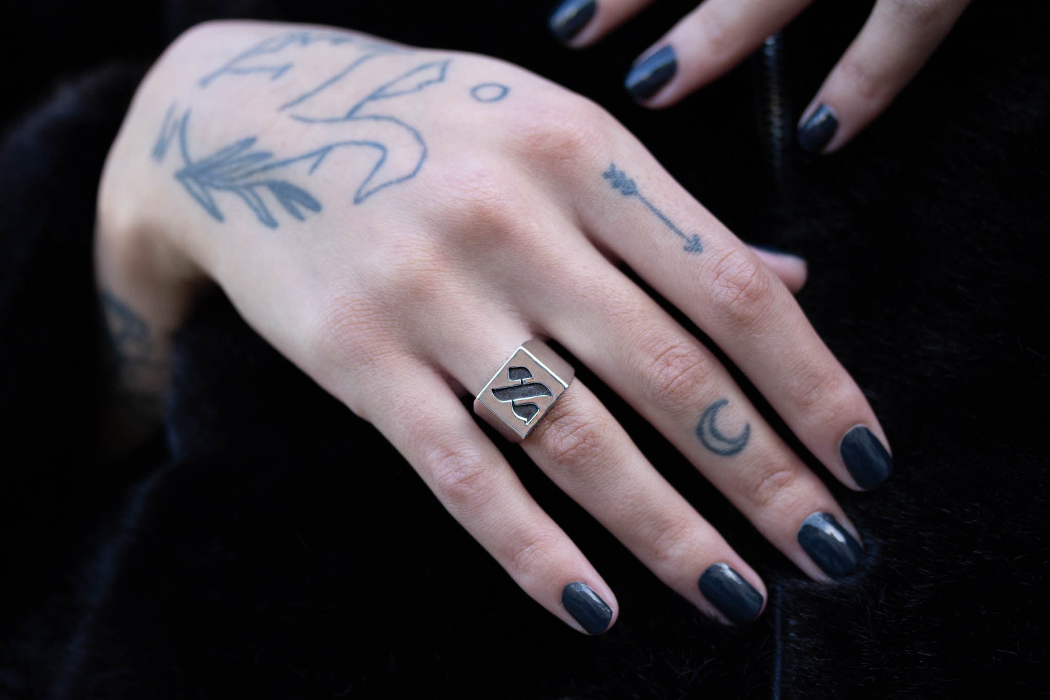 Hebrew Letter ALEF Signet Ring  טבעת חותם האות אל"ף