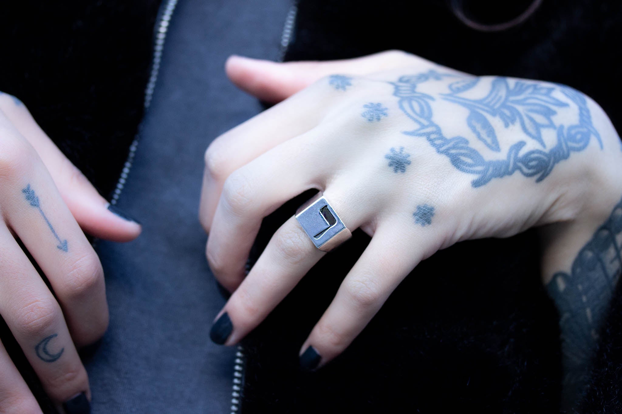 Hebrew Letter REISH Signet Ring טבעת חותם האות רי"ש