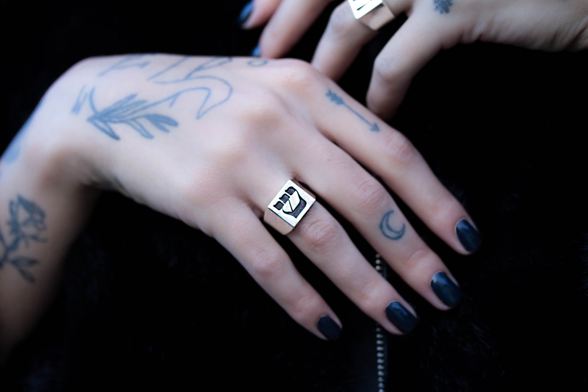 Hebrew Letter SHIN Signet Ring טבעת חותם האות שי"ן