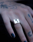 Hebrew Letter VAV Signet Ring טבעת חותם האות ו"ו