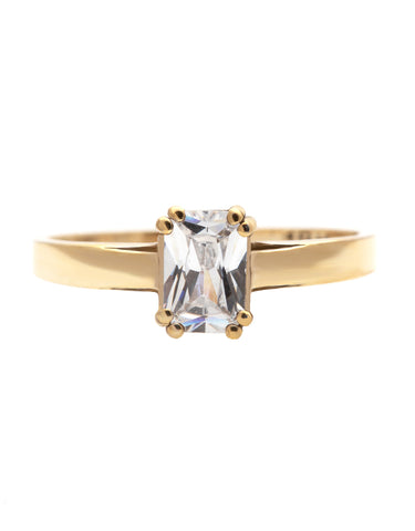 Pear Angel Diamond Ring with a Pear Cut Diamond