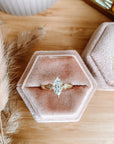 0.80 Carat Marquise Cut Diamond Engagement Ring with Lab Grown Diamonds