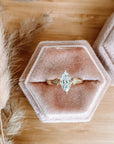 0.80 Carat Marquise Cut Diamond Engagement Ring with Lab Grown Diamonds