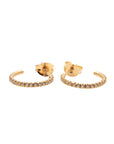 Small Diamond Hoop Earrings