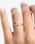Lotus Glow Diamond Ring with Lab Grown Diamonds