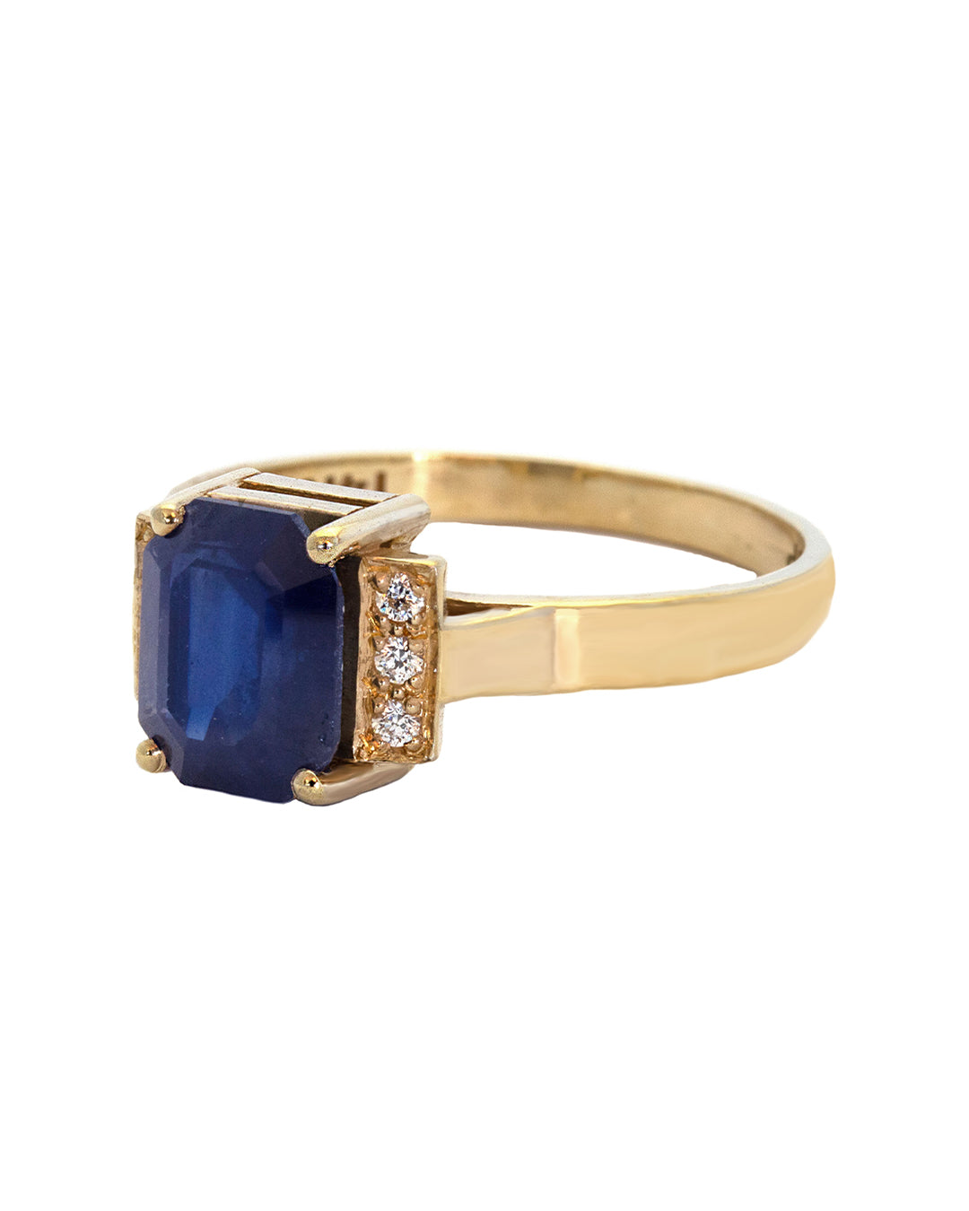 NBS 1920's Sapphire and Diamond Ring
