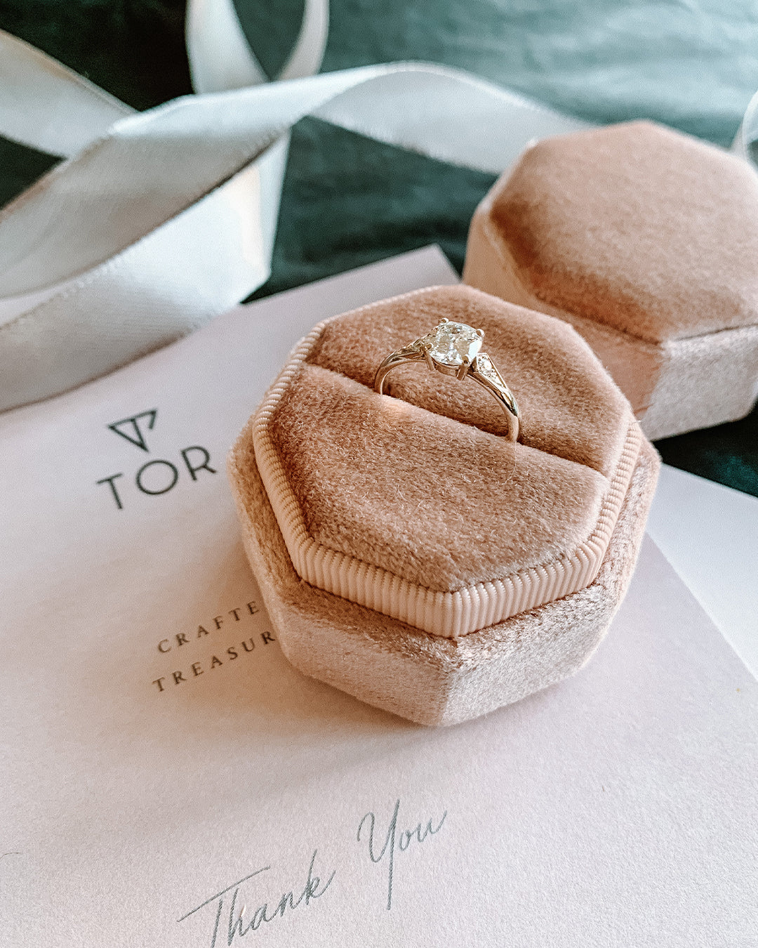 Sivan Diamond Ring with High Quality Cushion Cut Diamond