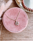Diamond Snowflake Necklace with Natural Diamonds
