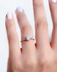 Moran Solitaire Engagement Ring with Natural Diamonds