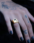 Hebrew Letter REISH Signet Ring טבעת חותם האות רי"ש