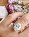 Yasmin Oval Cut Diamond Ring with 2.00 carat Lab Grown Diamonds