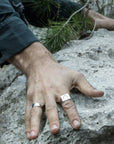 Wolf Silver Signet Ring