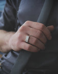 Spike Ring with Black Enamel