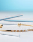 Enchanting Cuff-Diamond bracelet, Bracelet, Gold bracelet, Bangle, Gold bangle, Diamond bangle-TOR Pure Jewelry