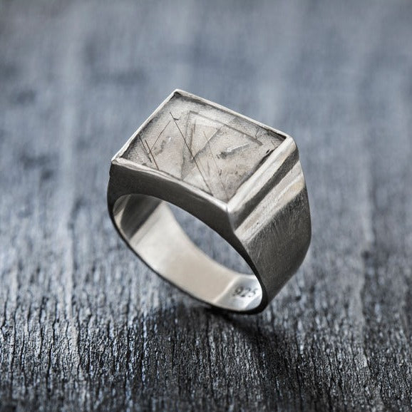 TOR Silver Signature Ring-signet ring-TOR Pure Jewelry