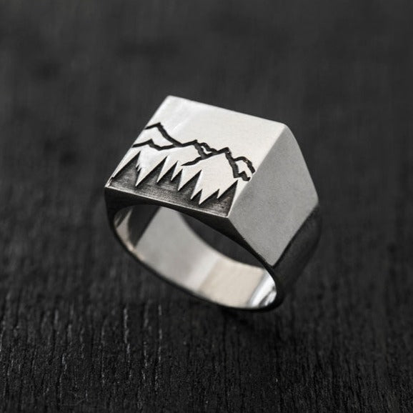 Forest Signature Ring-signet ring-TOR Pure Jewelry