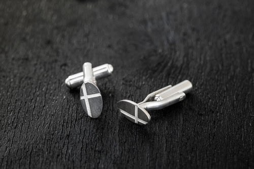Cross Cufflinks-Cufflinks-TOR Pure Jewelry
