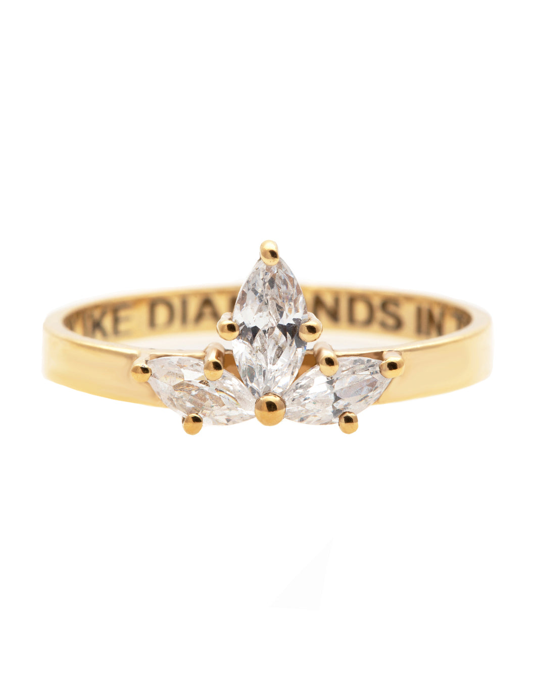 Lotus Glow Diamond Ring with Lab Grown Diamonds