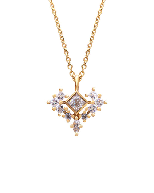 Catherine Diamond Necklace with Natural Diamonds