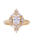 Beatrice Diamond Cluster Ring with Natural Diamonds